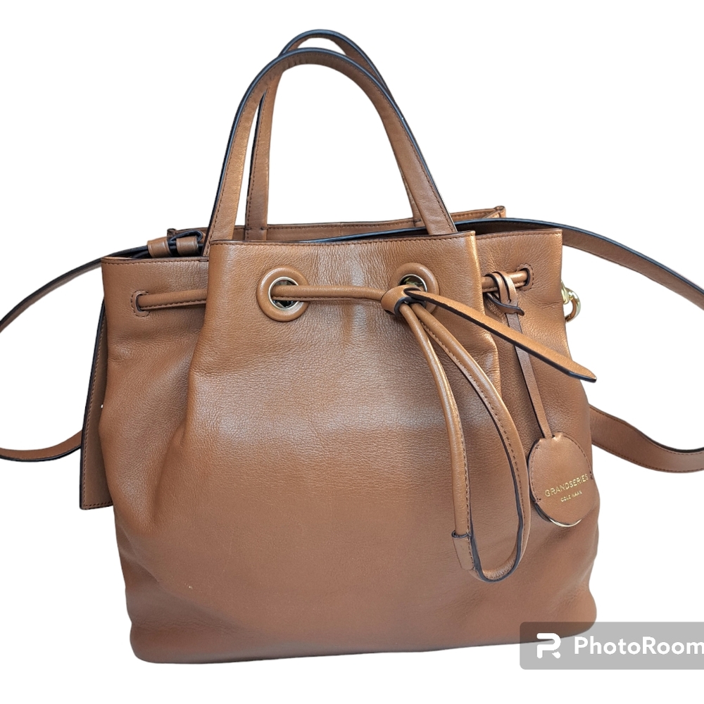 Cole Haan G Series Leather Brown Detachable Shoulder/ Handbag